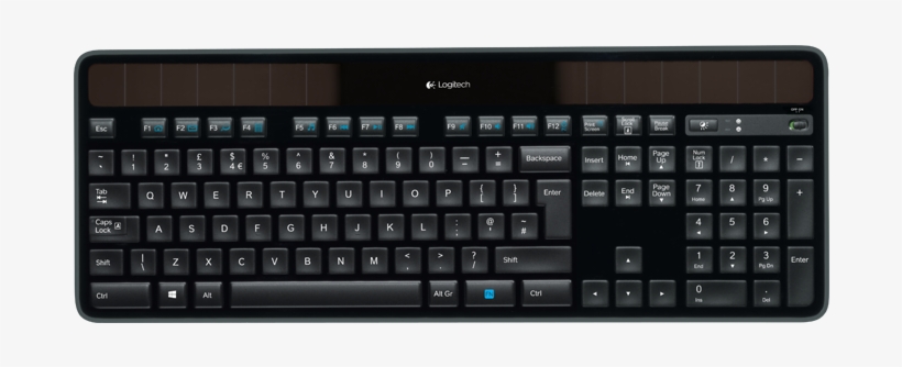 Wireless Solar Keyboard K750 $ - Logitech Solar Power Keyboard, transparent png download