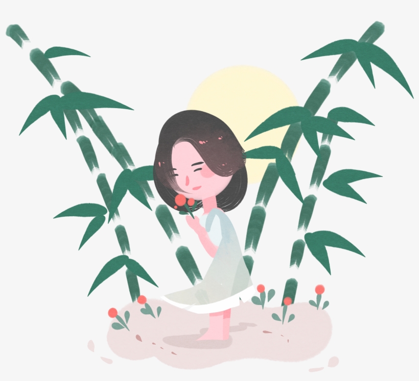 Heal Picture Book Girl Character Png And Psd - Illustration, transparent png download