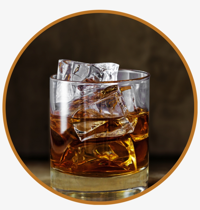 Circle-whiskey - Ice In Whiskey, transparent png download