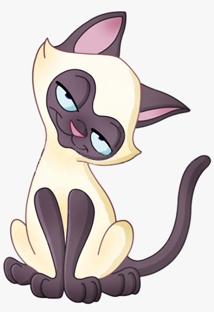 De Nuria D • Publicado En Gifs De Gatos Infantiles - Siam Cat Cartoon, transparent png download