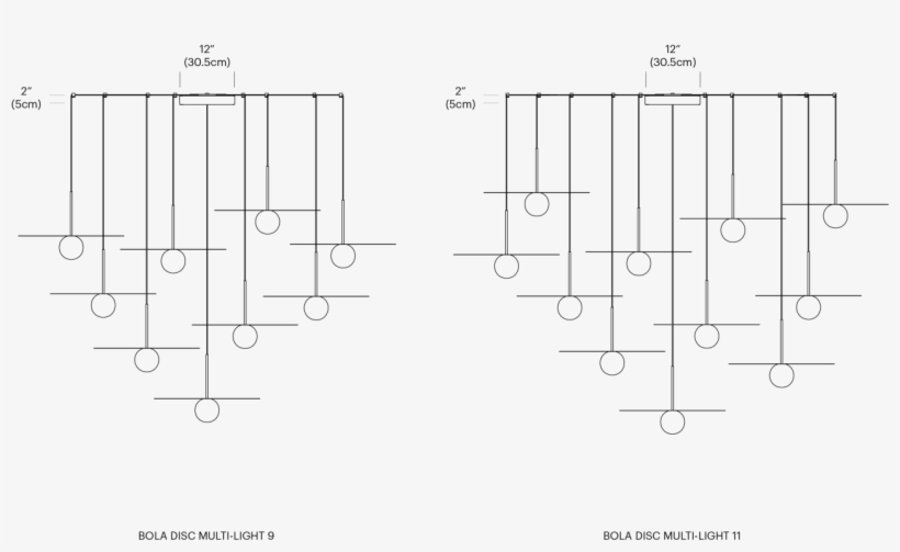 Preconfigured Bola Disc Multi-light Options - Diagram, transparent png download
