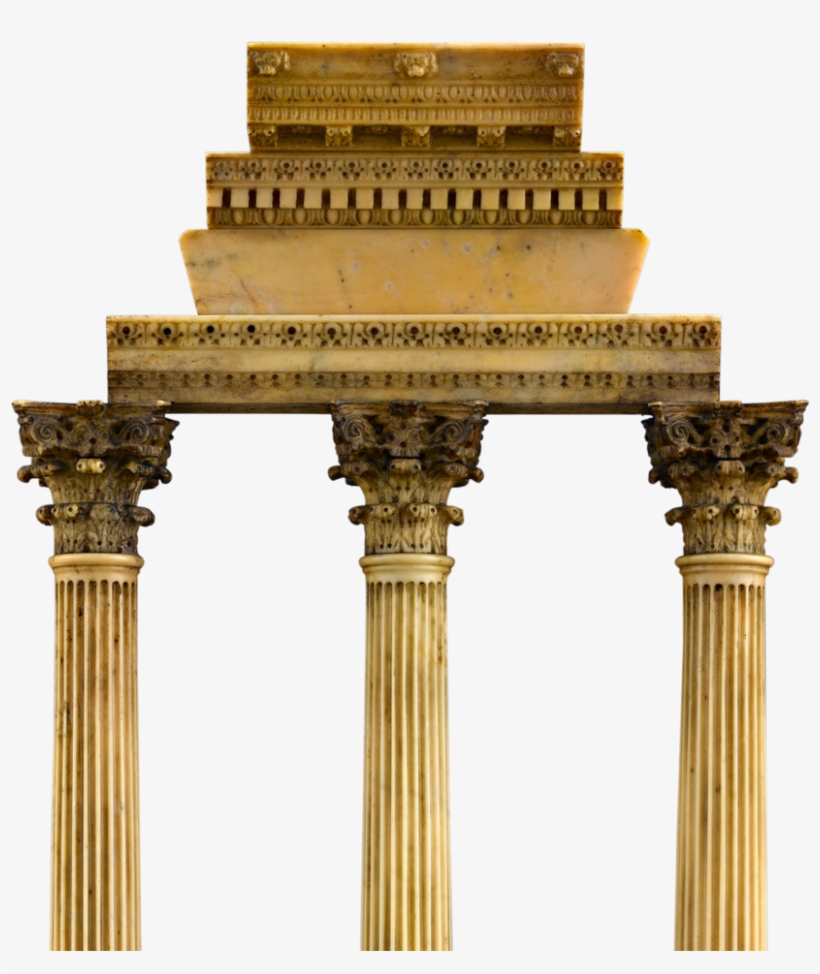 Grand Tour Souvenir Temple Of Castor And Pollux - Column, transparent png download