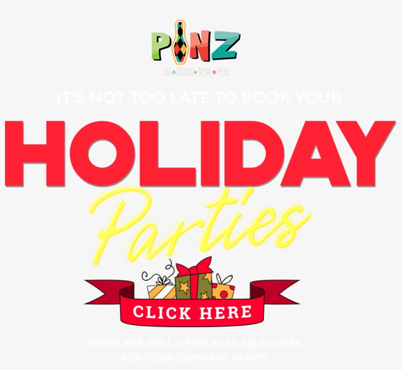 Holiday Party Click Here Event Bg - Poster, transparent png download