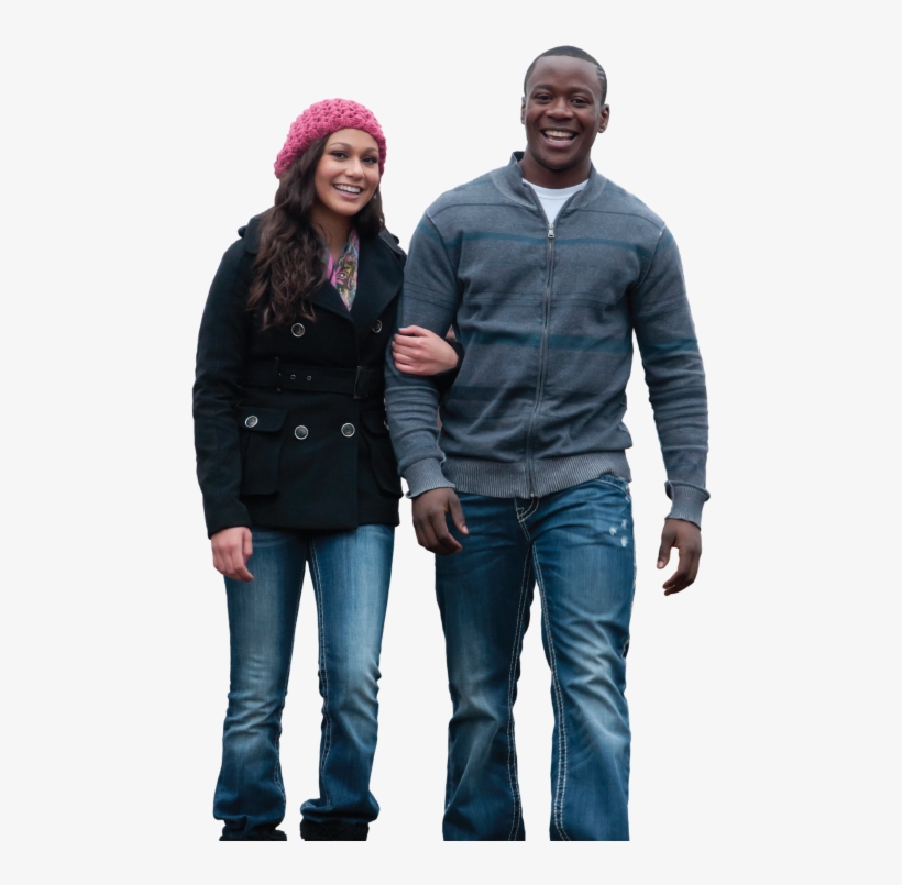 Couple Walking Png - Black Couple Walking Png, transparent png download