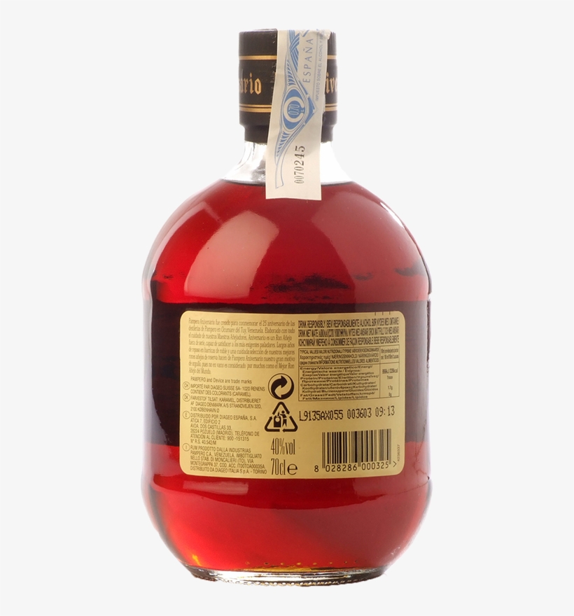 Ron Pampero Aniversario - Two-liter Bottle, transparent png download