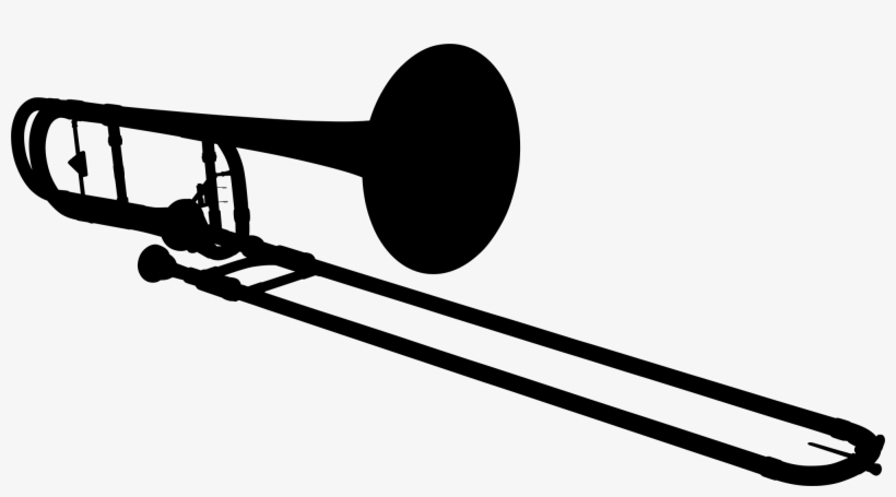 Trombone Silhouette - Types Of Trombone, transparent png download