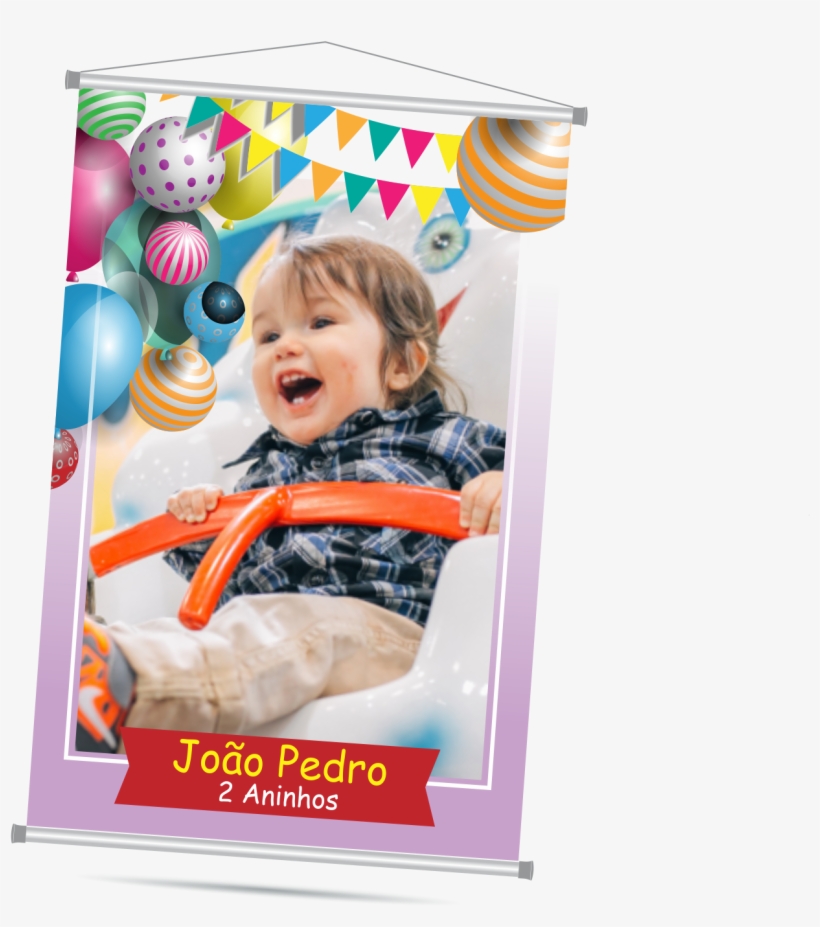 1 - Banner Com Foto Aniversario, transparent png download