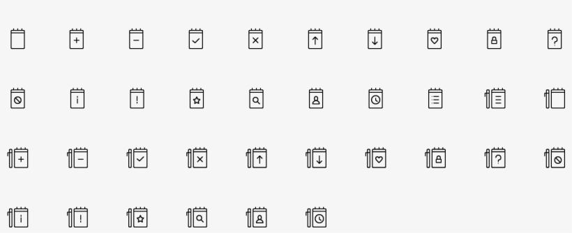 Notes - Black-and-white, transparent png download