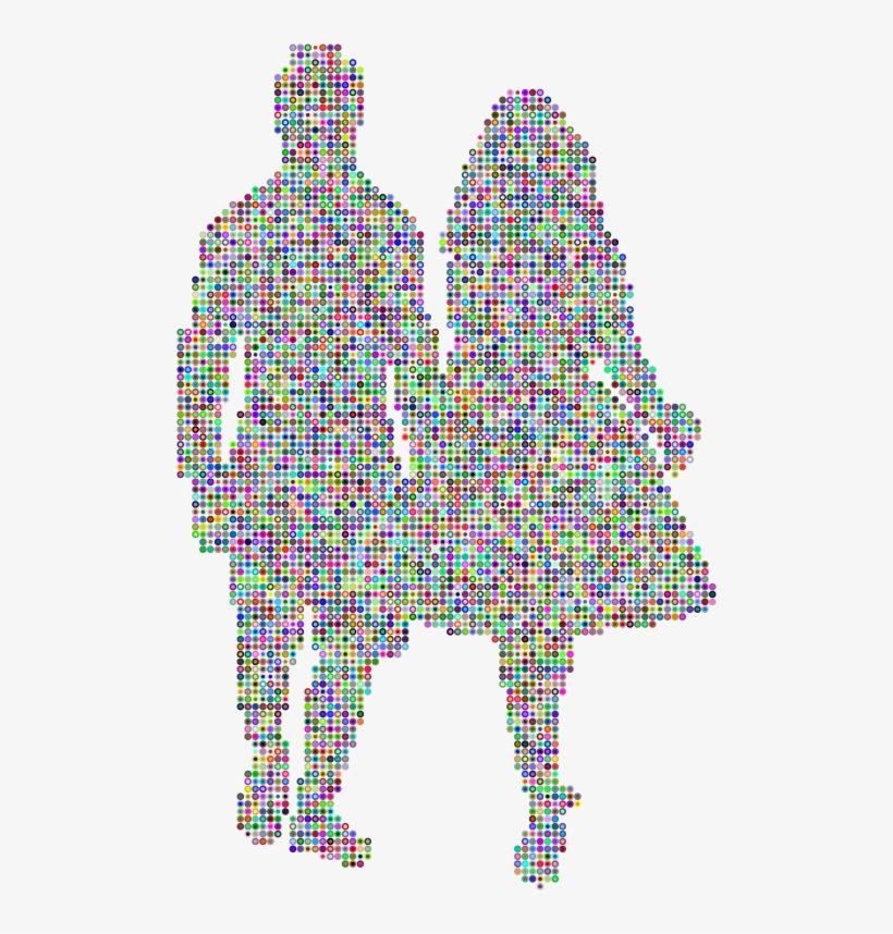 Medium Image - Christmas Couples Kiss Clipart, transparent png download