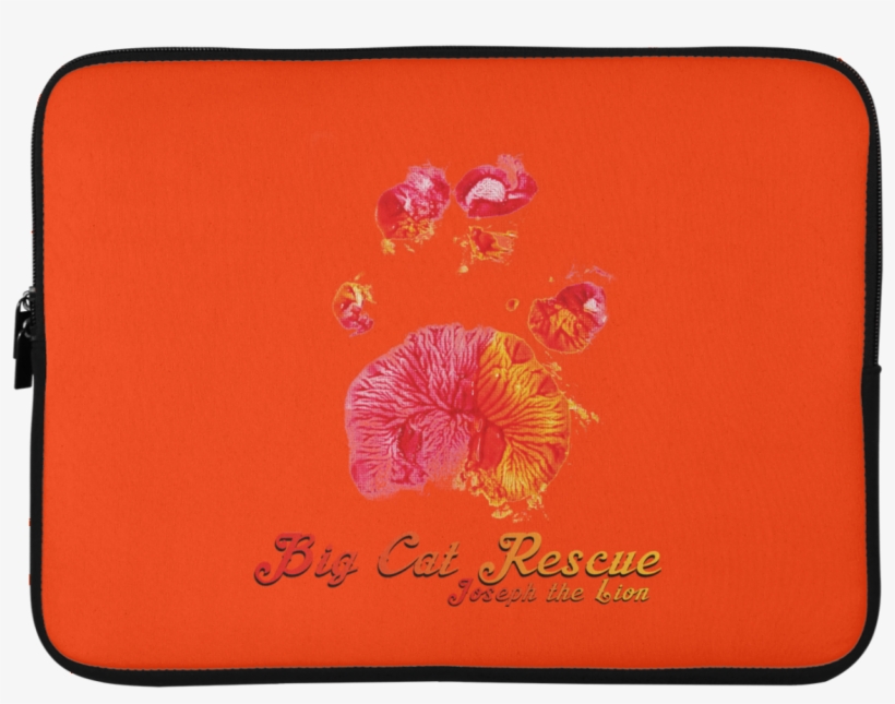 Joseph The Lion Paw Print Laptop Sleeve - Hibiscus, transparent png download