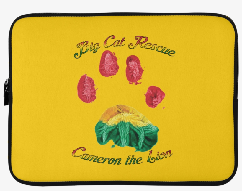 Cameron Lion Paw Print Laptop Sleeve - Illustration, transparent png download