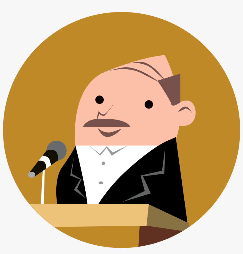 Man Giving Speech - Animated Man Giving A Speech, transparent png download
