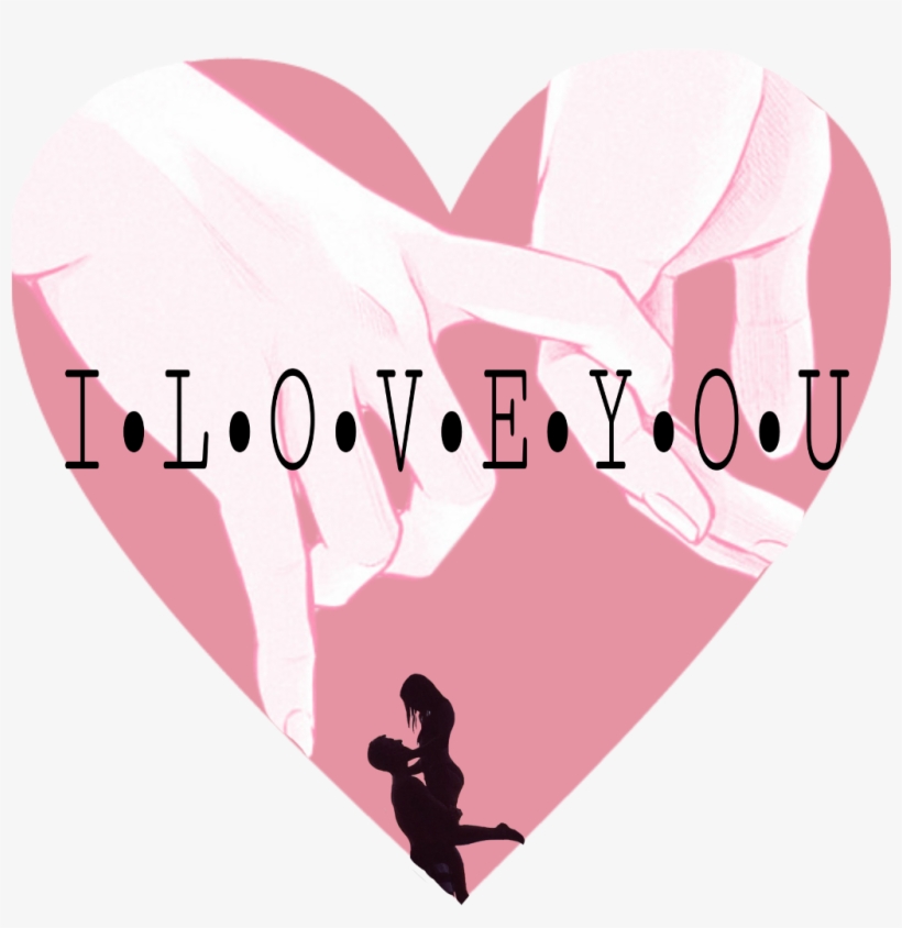 Love Couple Crush Babe Hug Jump Pink Holdinghands Hold - Graphic Design, transparent png download