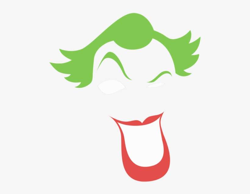 Batman Joker Simplified Men's Regular Fit T-shirt, transparent png download