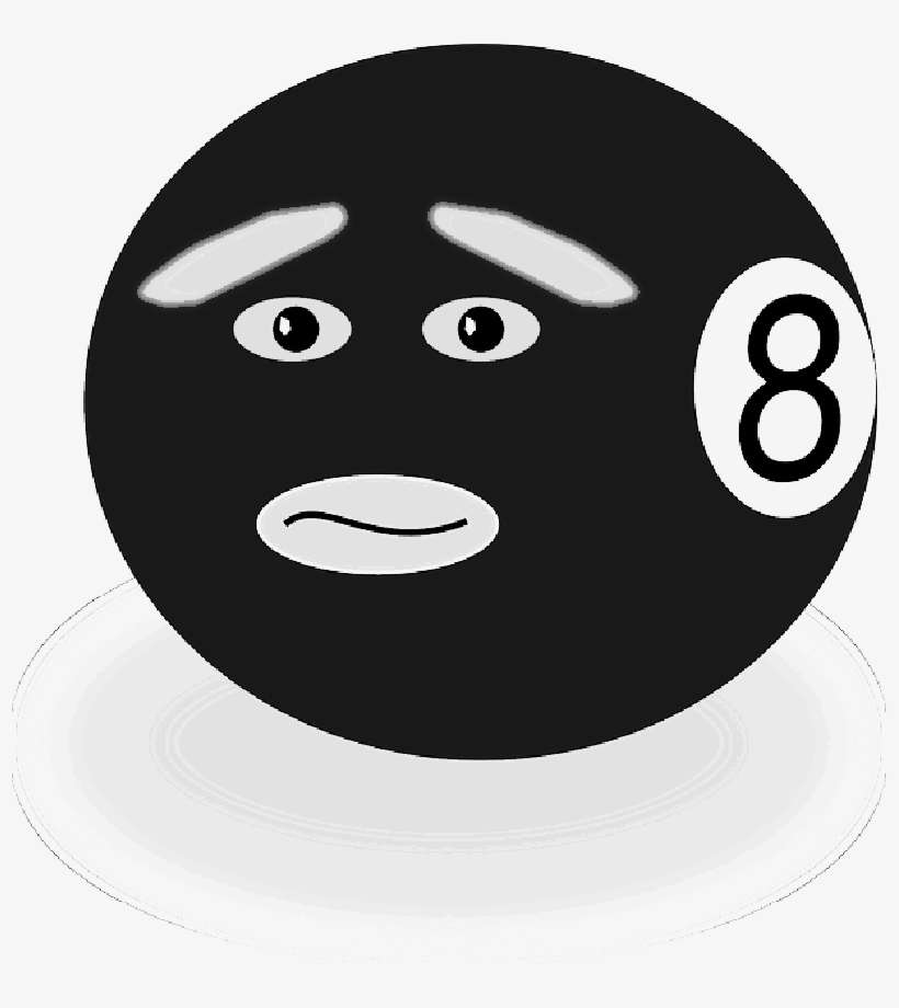 Billiard, Ball, Eight, Doubt, Face - Cue Sports, transparent png download