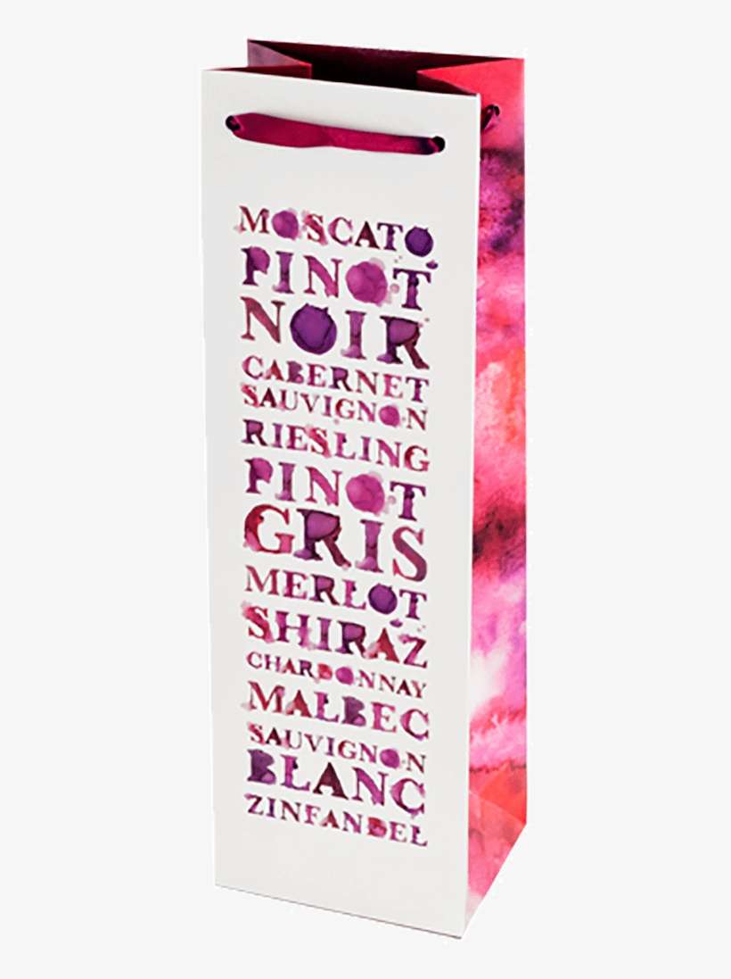 Wine Splash Bag - True Wine Splash Gift Bag, transparent png download