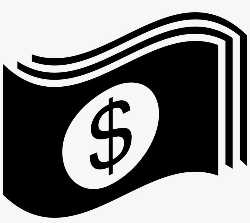 Waving Dollar Bills - Dollars Icon, transparent png download