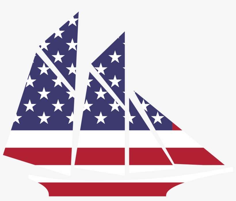 American Sailboat Big Image Png - American Ship Clipart, transparent png download