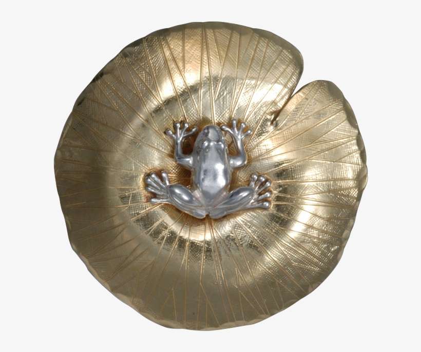 Frog On Lily Pad Pin/pendant, transparent png download