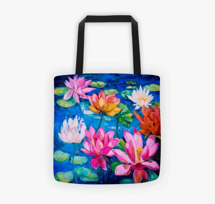 Lily Pad Tote Bag - Poster: Water Lily, 19x13in., transparent png download