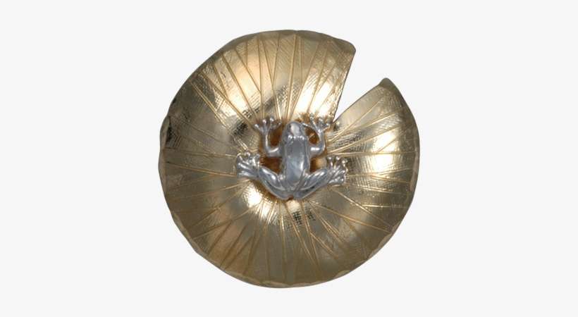 Frog On Lily Pad Pin/pendant, transparent png download