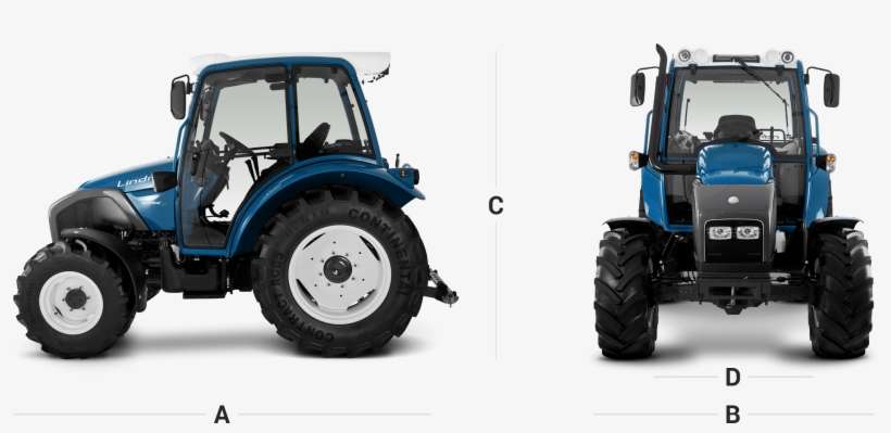 Abmessungen Geotrac Tractor, Agriculture, Tractors - Lindner Geotrac In Blau, transparent png download