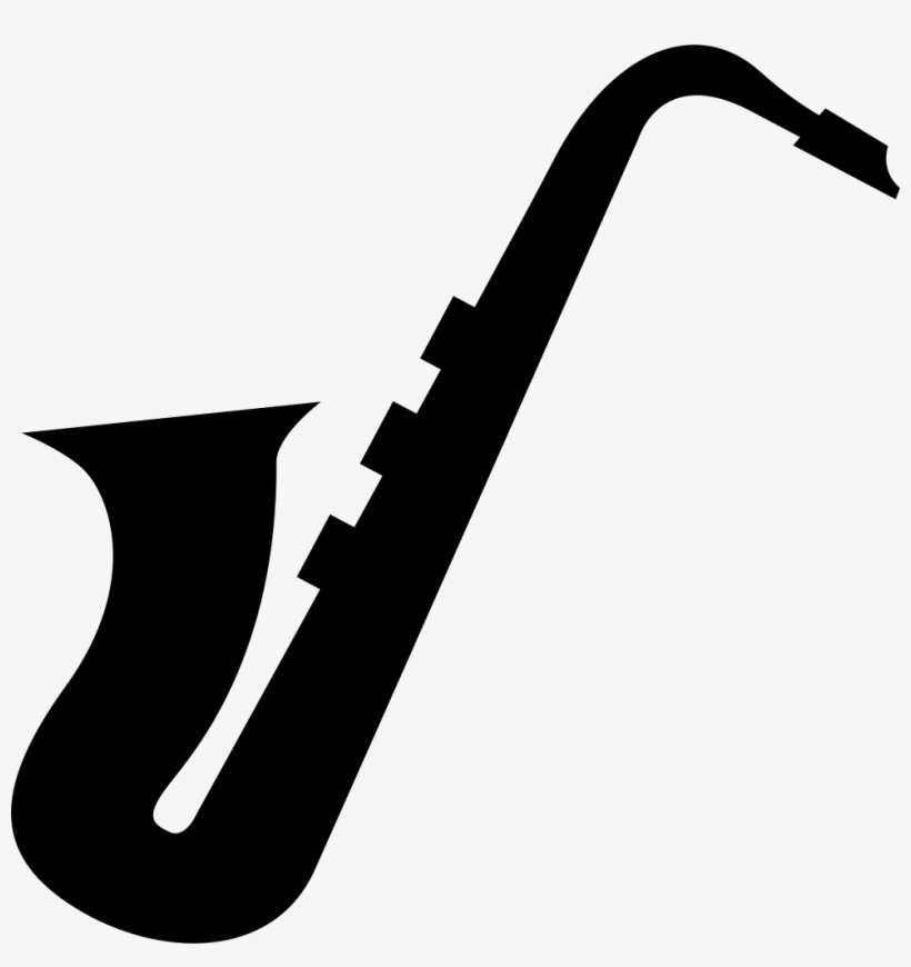 Image Library Download Musical Instruments Silhouette - Saxophone Clipart, transparent png download