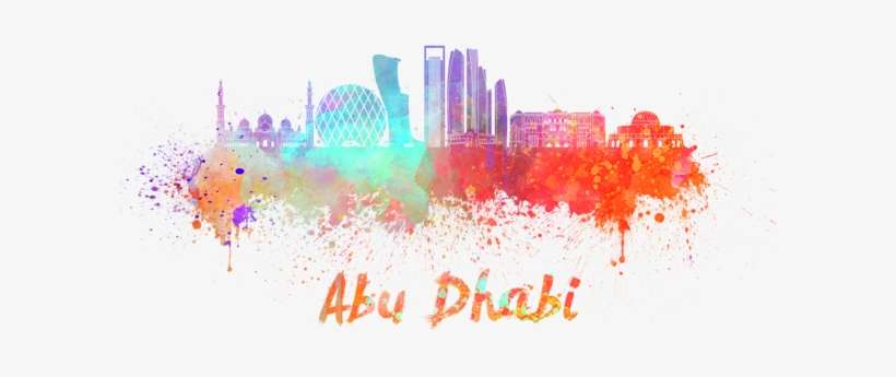 Bleed Area May Not Be Visible - Abu Dhabi Watercolor, transparent png download
