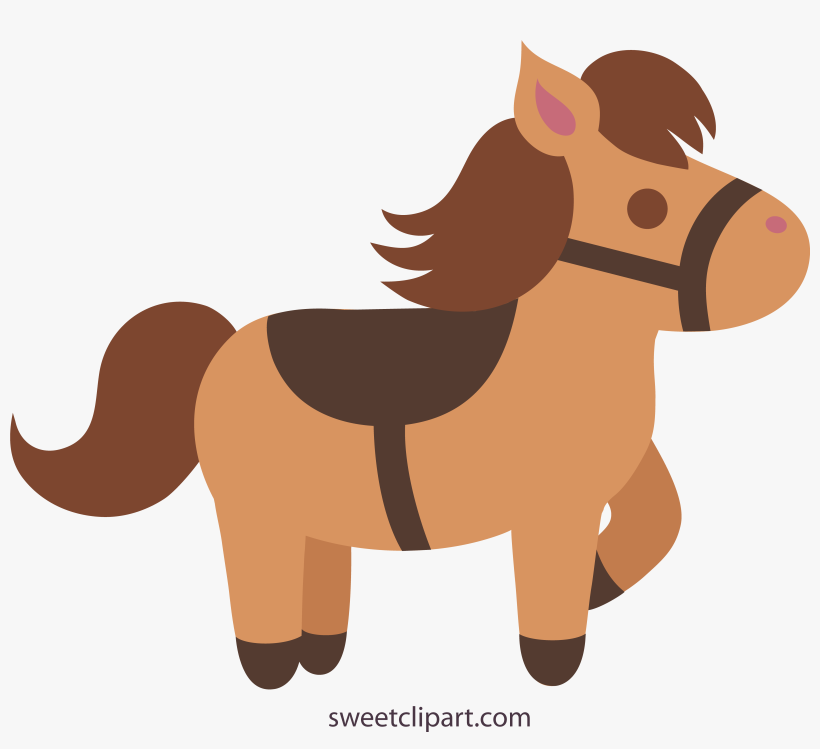 Brown Bear Png Clipart - Horse Clipart With Saddle, transparent png download
