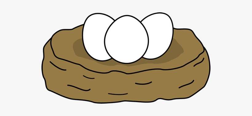 Png Freeuse Stock Egg In - Eggs In A Nest Clipart, transparent png download