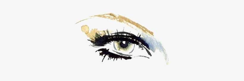 Black And White Illustrator Art Fashion Illustration - Eyes Png Drawing, transparent png download