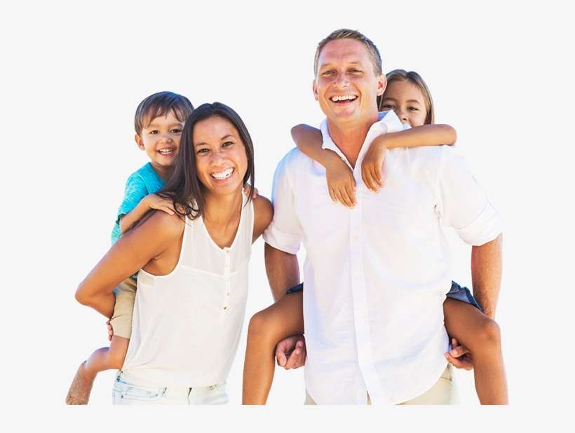 Call Now - Mixed Race Family At Beach, transparent png download