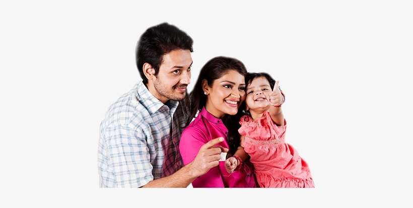 Experts Handle It For You - Indian Couple With Daughter, transparent png download