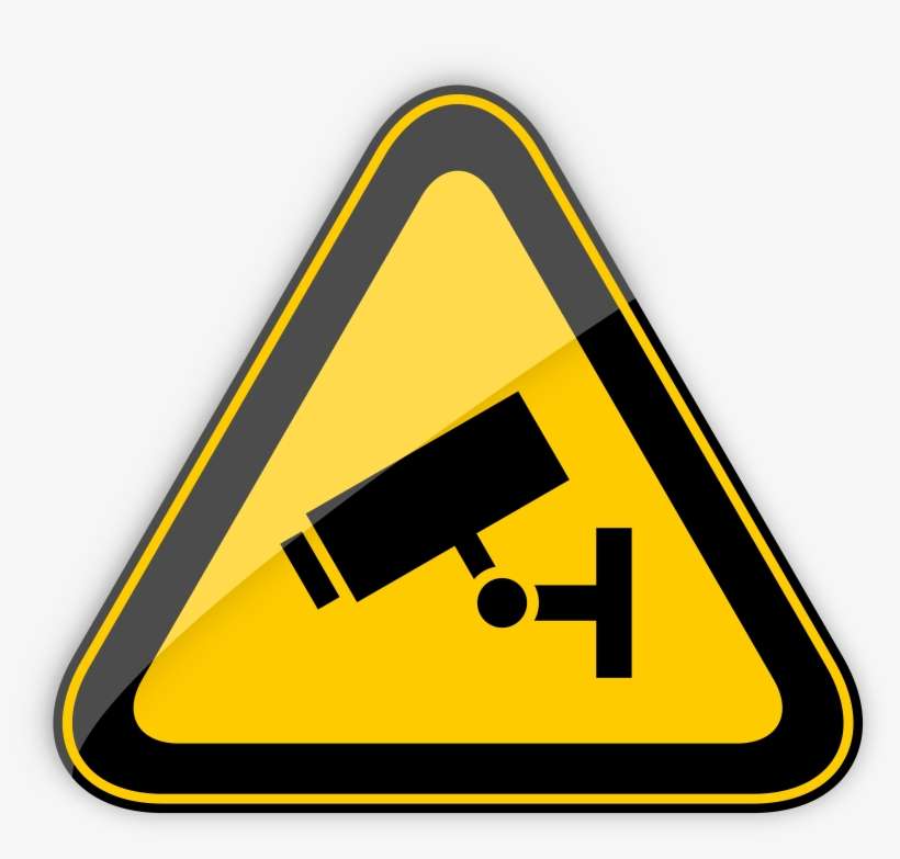 Cctv In Operation Warning Sign Png Clipart - Biohazard Sign Png, transparent png download