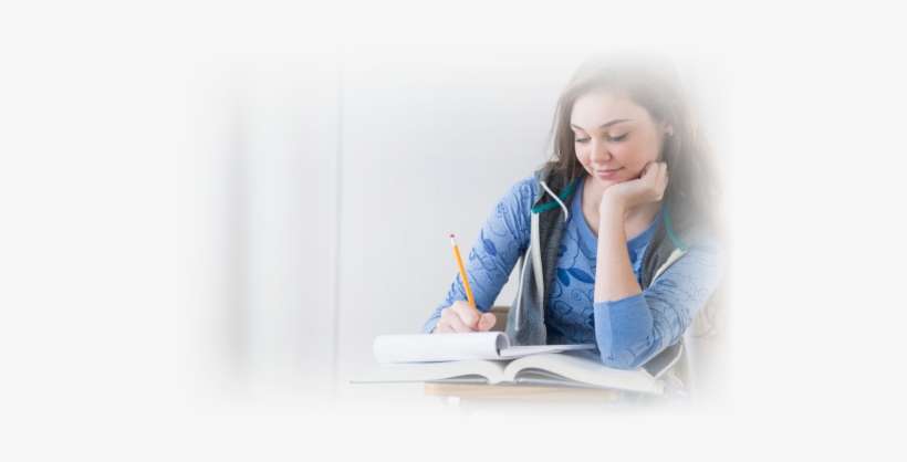 Schooltutoring Academy Offers Algebra 1 Tutoring For - High School Girl Studying, transparent png download