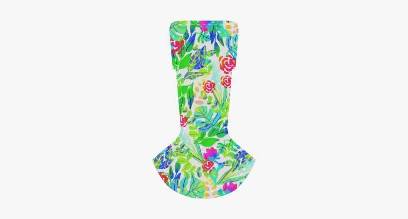 Cute Tropical Watercolor Flowers Women's Chukka Canvas - Cafepress Jungle Watercolor Flowers F Full/queen Duvet, transparent png download