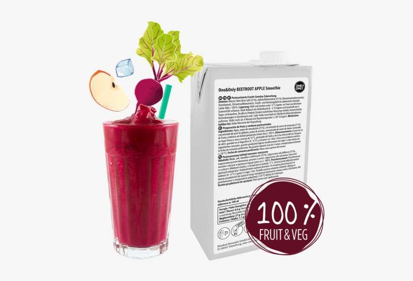 One&only Beetroot Apple Smoothie - Smoothie, transparent png download