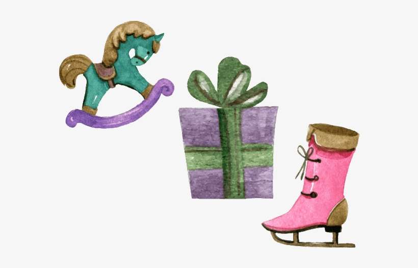 Beautiful Watercolor Christmas Messages Sticker-11 - Watercolor Painting, transparent png download