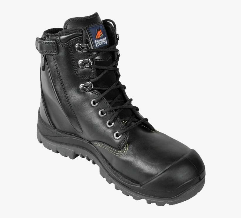 Black High Ankle Zipsider Boot - Boot, transparent png download