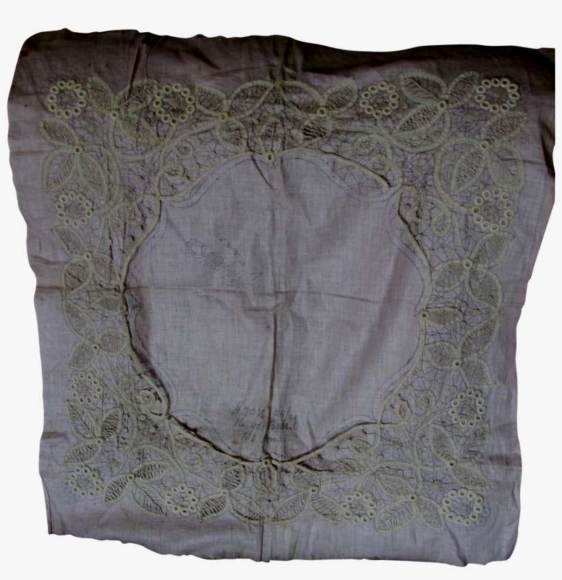Victorian, Edwardian Hand Made Needle Lace Pattern, - Cushion, transparent png download