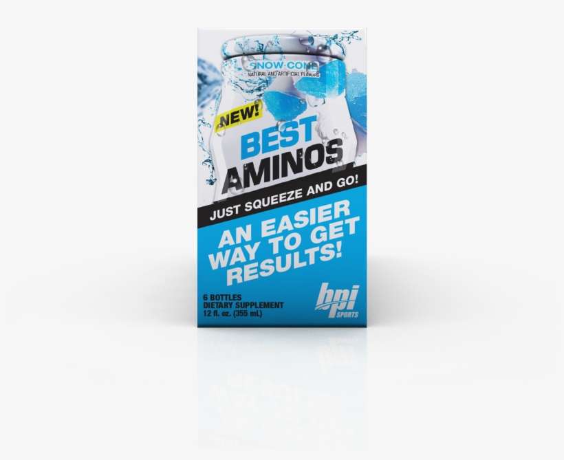 Bpi Sports Best Aminos Liquid Water Enhancer, Snow - Bpi Sports Bpi Water Enhancer 12 Fluid Ounces Liquid, transparent png download