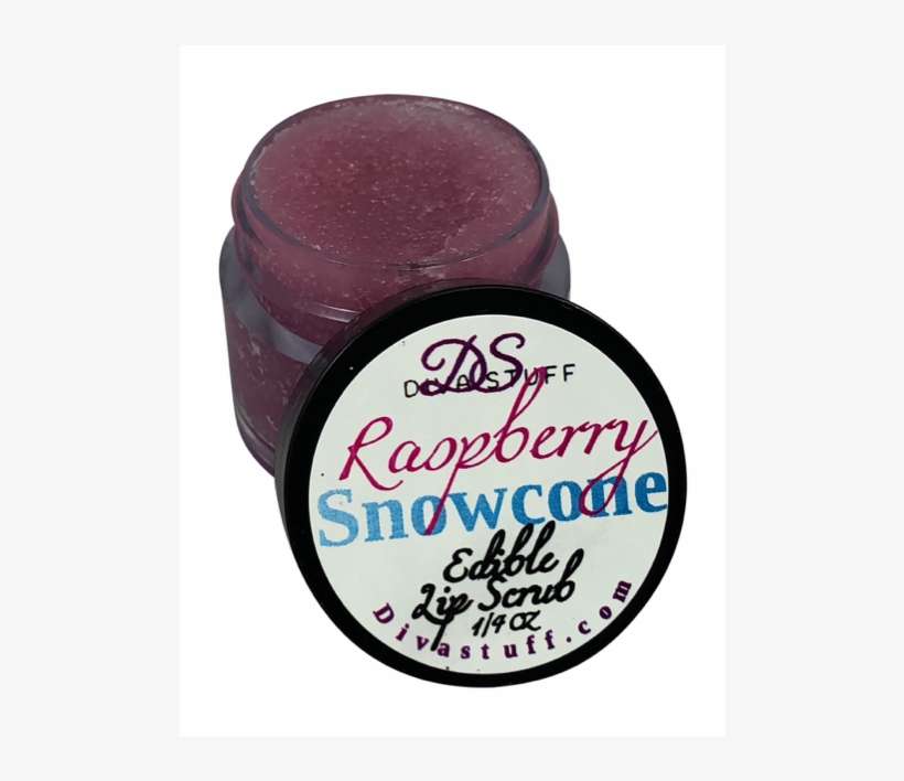 Raspberry Snowcone Lip Scrub Cropped - Cake Batter Lip Scrubbie By Diva Stuff - 1/4 Ounce, transparent png download