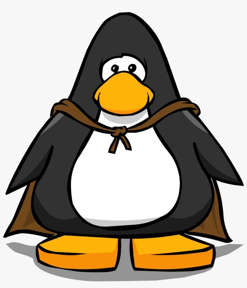 Brown Cape Player Card - Club Penguin With Bow Tie, transparent png download
