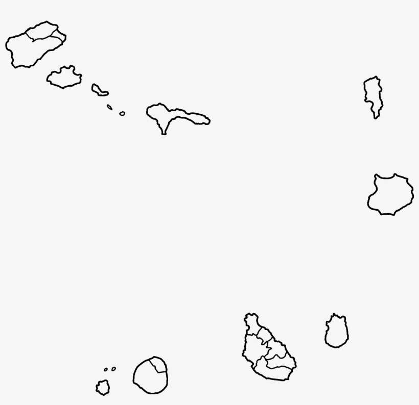 Cape Verde Counties Blank - Cape Verde, transparent png download