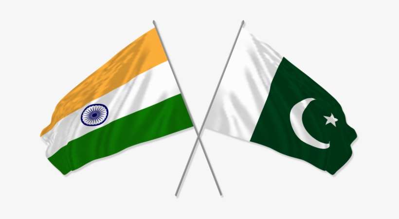 Pakistan Hc To India Welcomes Re-activation Of Bilateral - India And Pakistan Flags, transparent png download