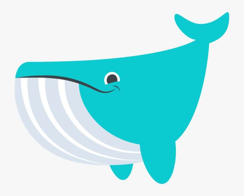 Blue Whale Clipart - Whale Emoji, transparent png download