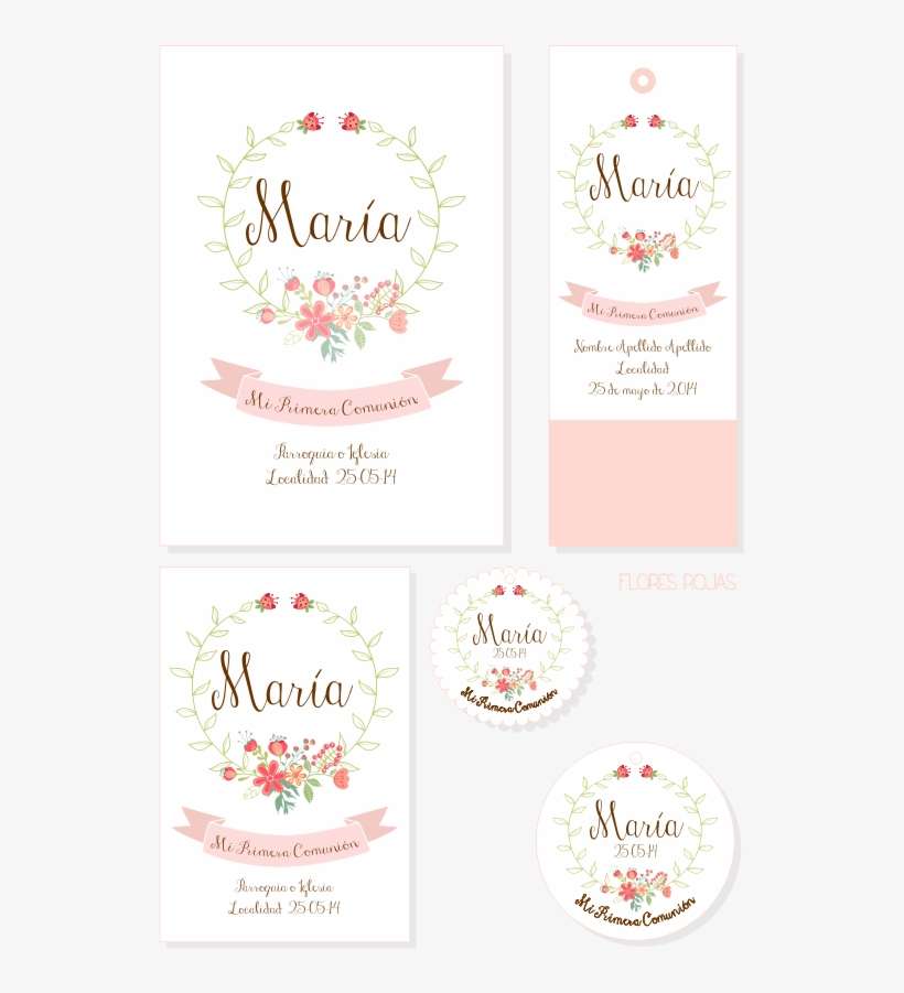 Recordatorios Para La Primera Comunión, Personalizables - Tartas Y Nubes De Azucar, transparent png download