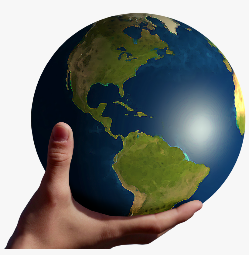 Globo Nas Mãos Png, transparent png download