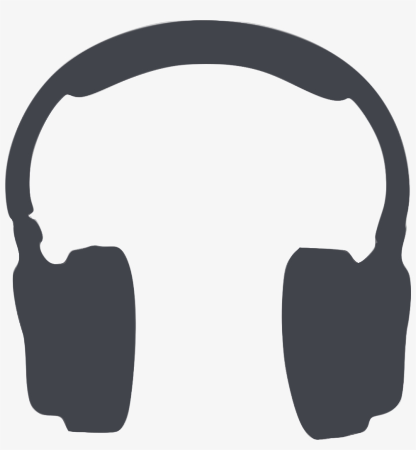 Headphones Silhouette Png, transparent png download