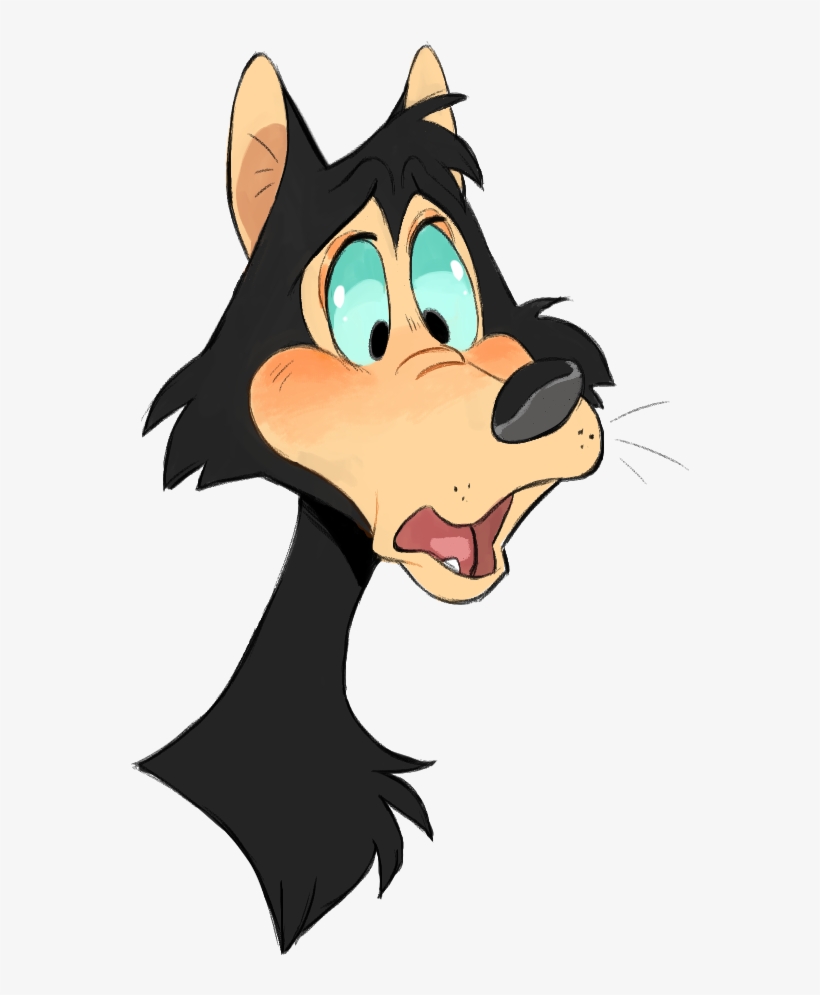 Cartoon Wolf Sticker - Cartoon, transparent png download